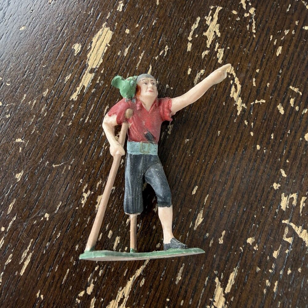 Vintage Louis Marx Pirates Hand Painted 2.5” 1960s Swashbuckler Sailor Captain - Picture 6 of 11